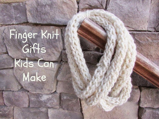 Finger Knit Gifts Kids Can Make