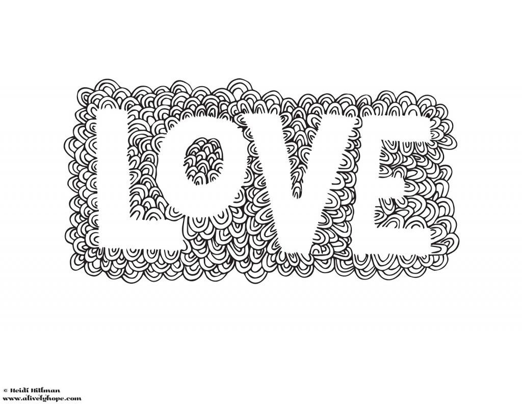 Free Valentine's Day Coloring Page | a lively hope