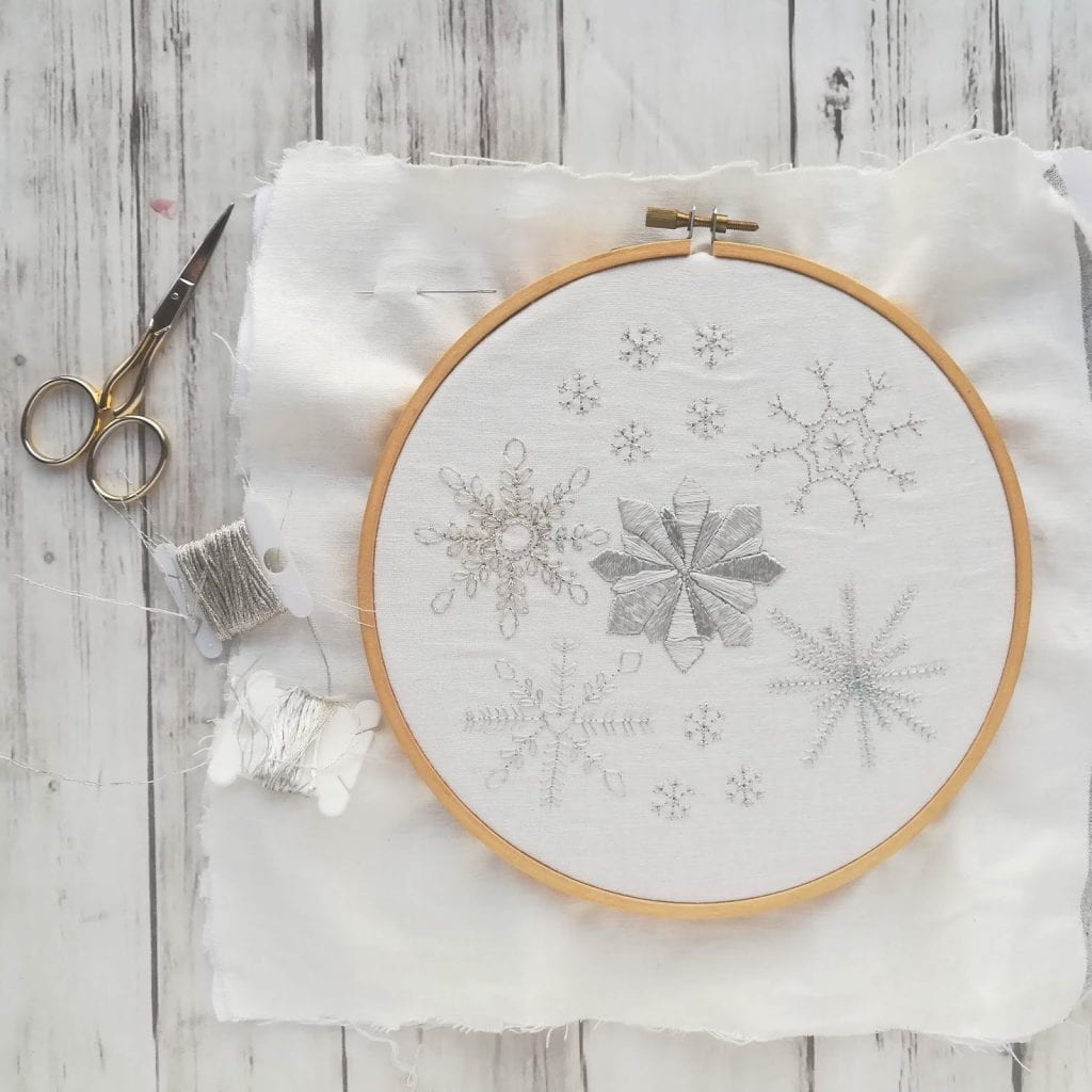 Snowflake Embroidery Pattern