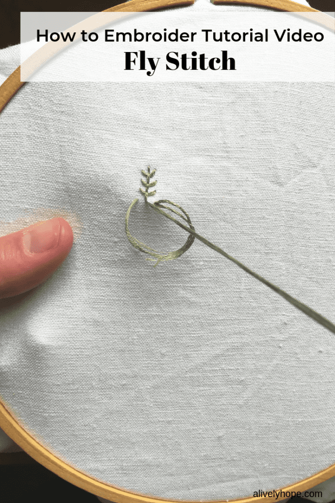 How To Embroider: Fly Stitch