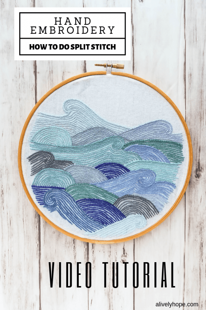 Hand Embroidery: How to do Split Stitch