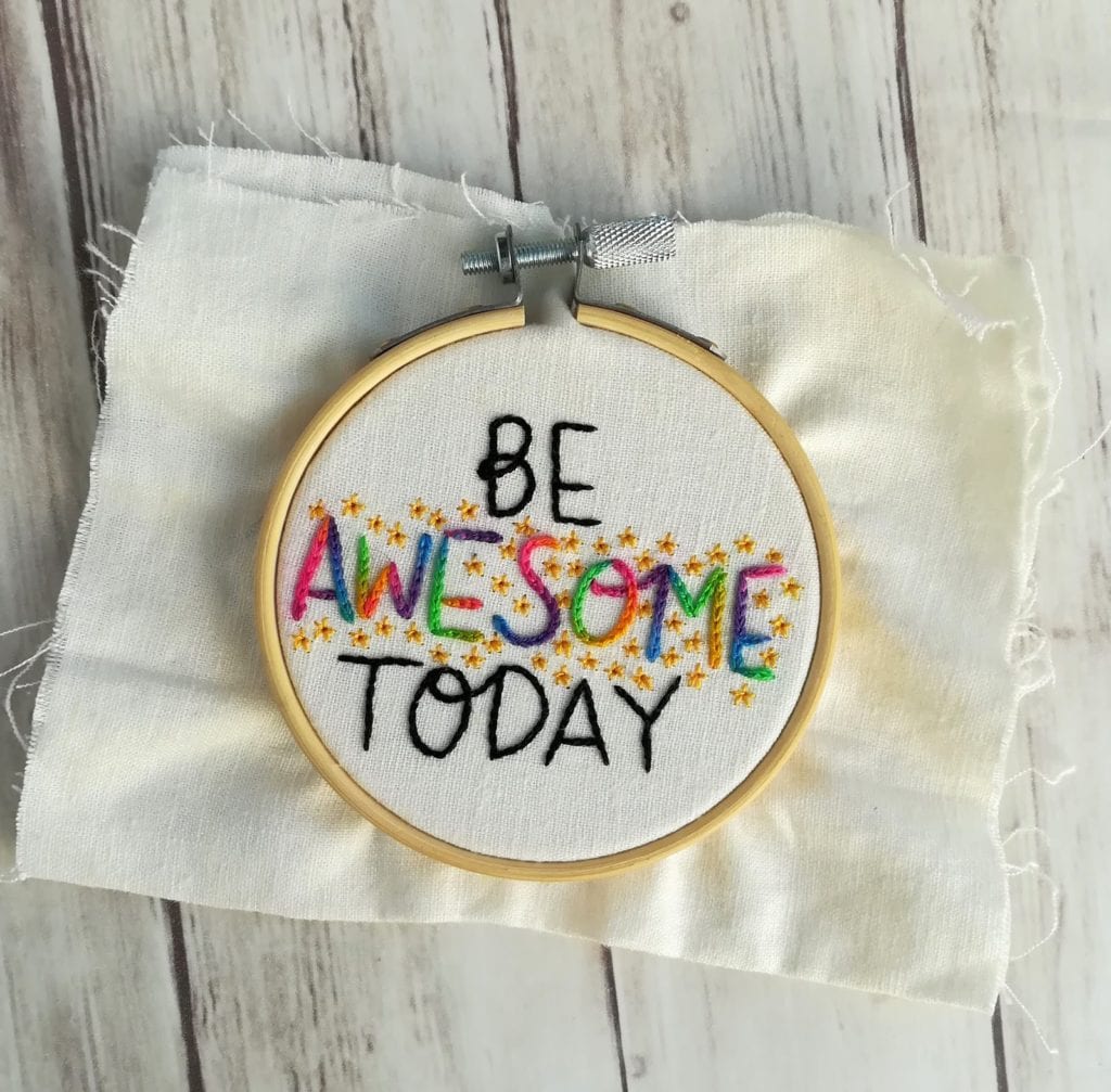 A Lively Hope Stitching Club: Be Awesome Today
