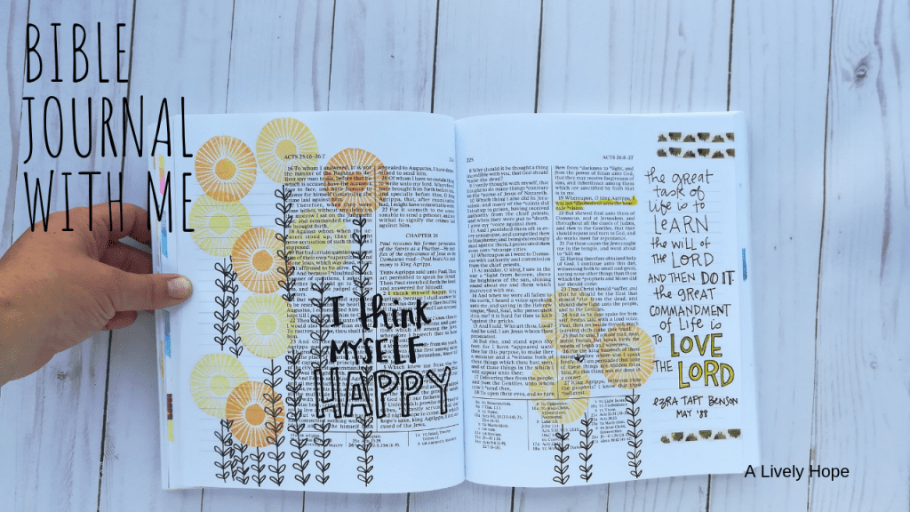 Bible Journal with me: Simple Stamps and Doodles