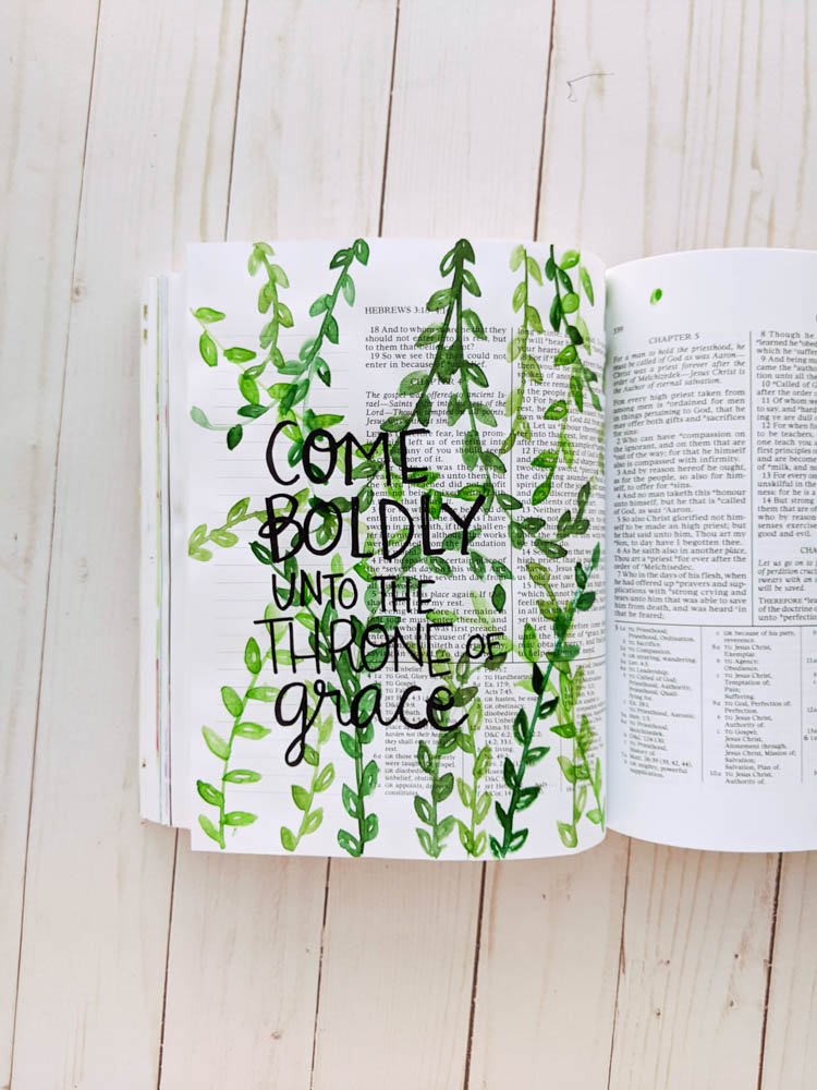 Bible Journal With Me: Hebrews 4:16. “Come Boldly unto the Throne of Grace”