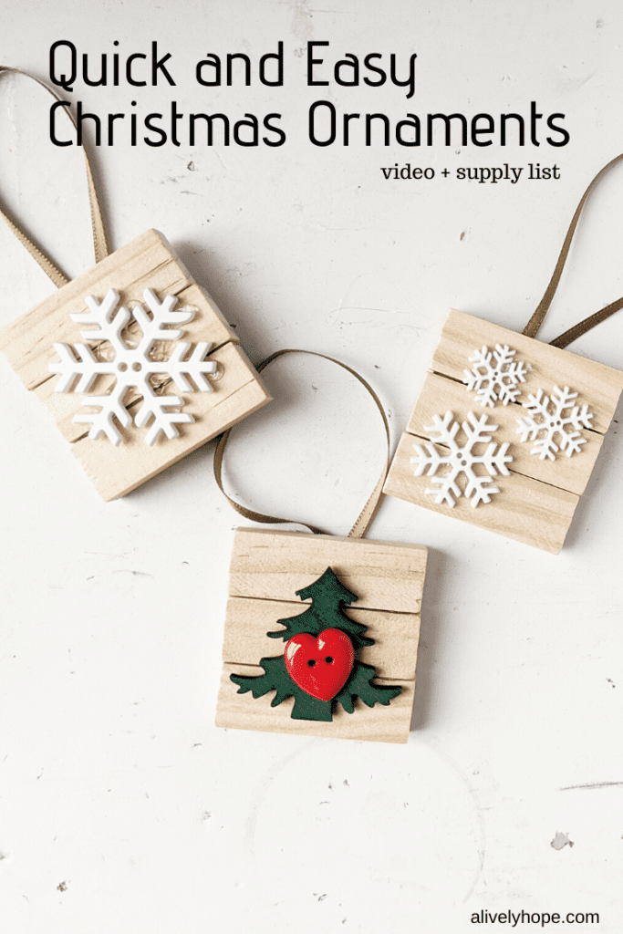 Super Quick and Easy Christmas Ornaments to make with Kids!