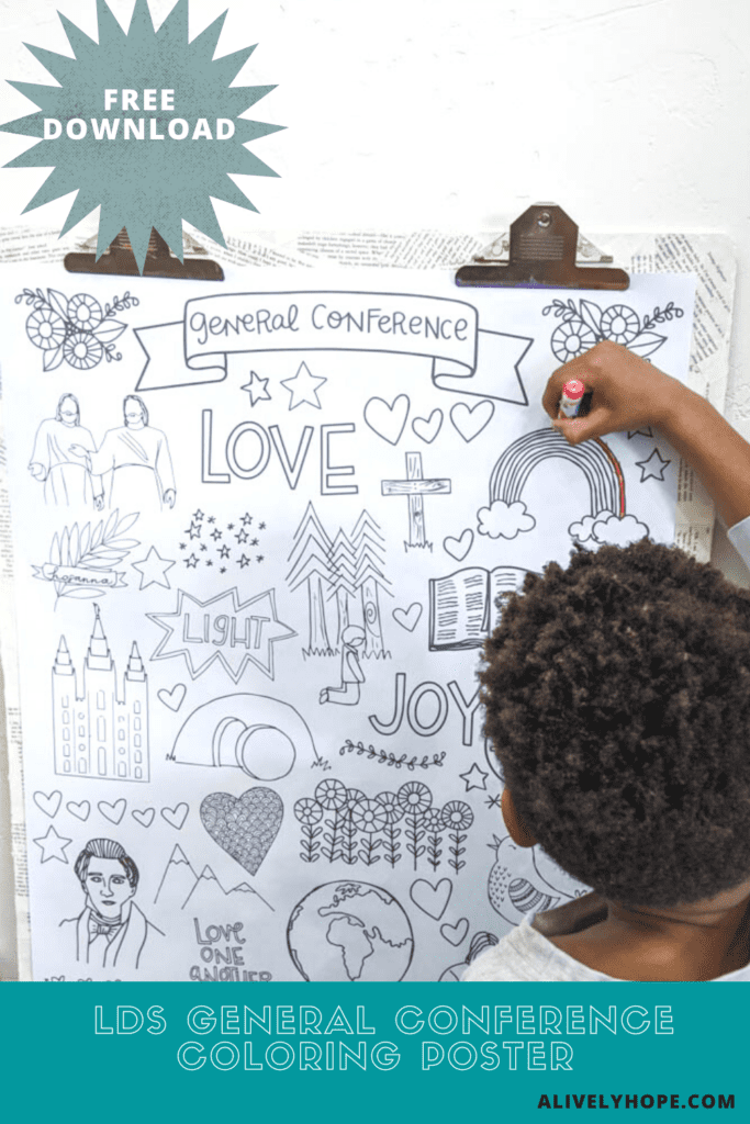 General Conference Giant Coloring Poster