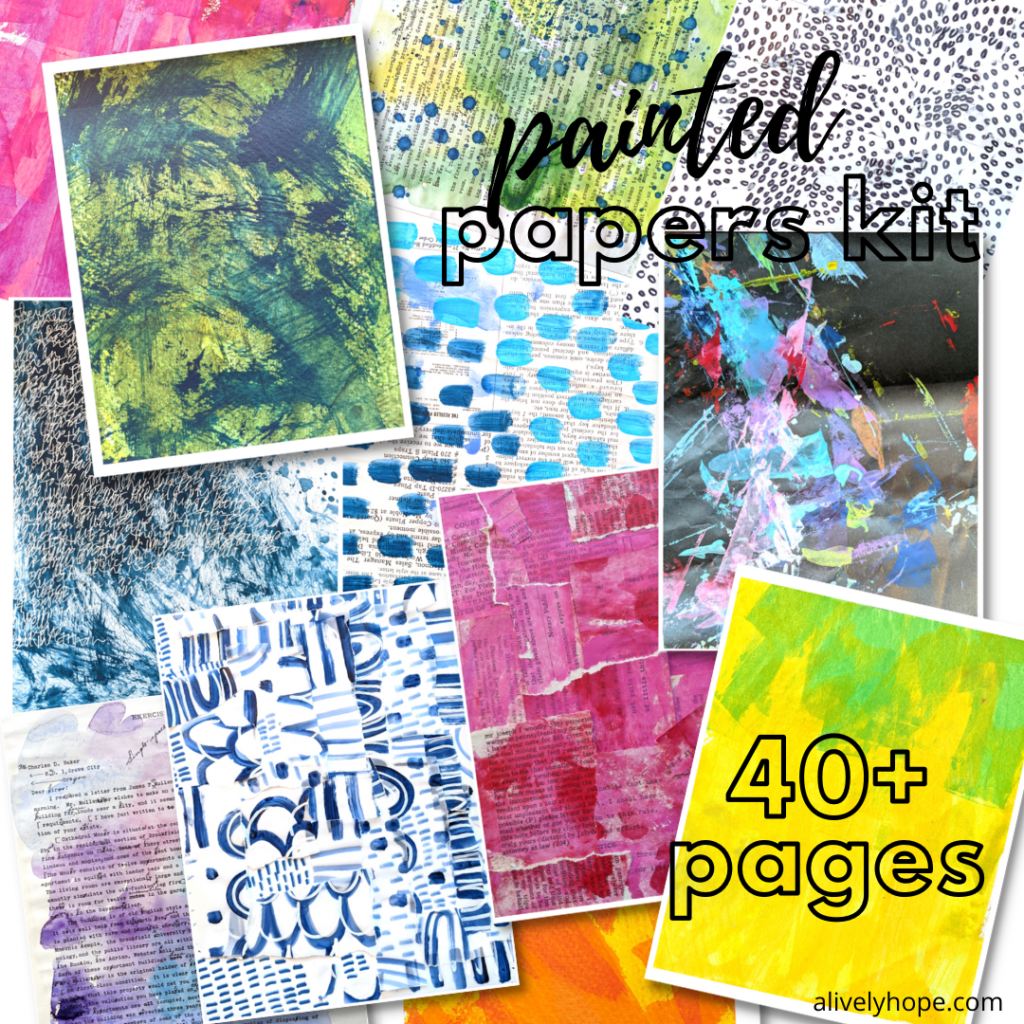 Painted Journal Papers Kit