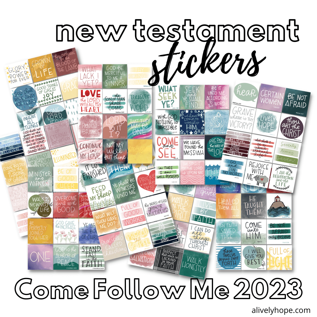 OLD TESTAMENT Scripture Stickers, PRINTABLE Clipart Stickers, 2022 Come  Follow Me, Printable Scripture Stickers Instant Download 