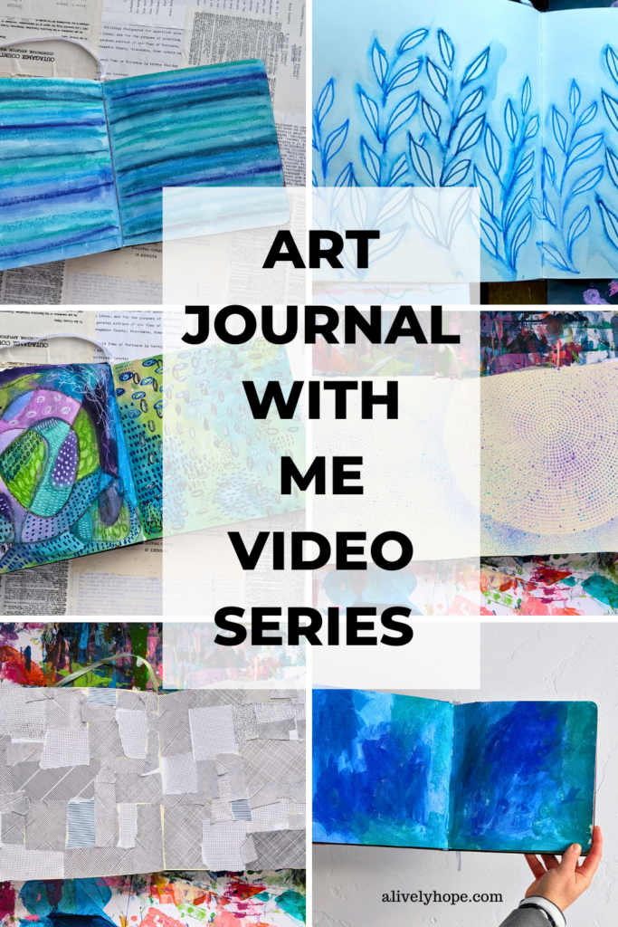 Art Journal with Me: Using Up Old Supplies